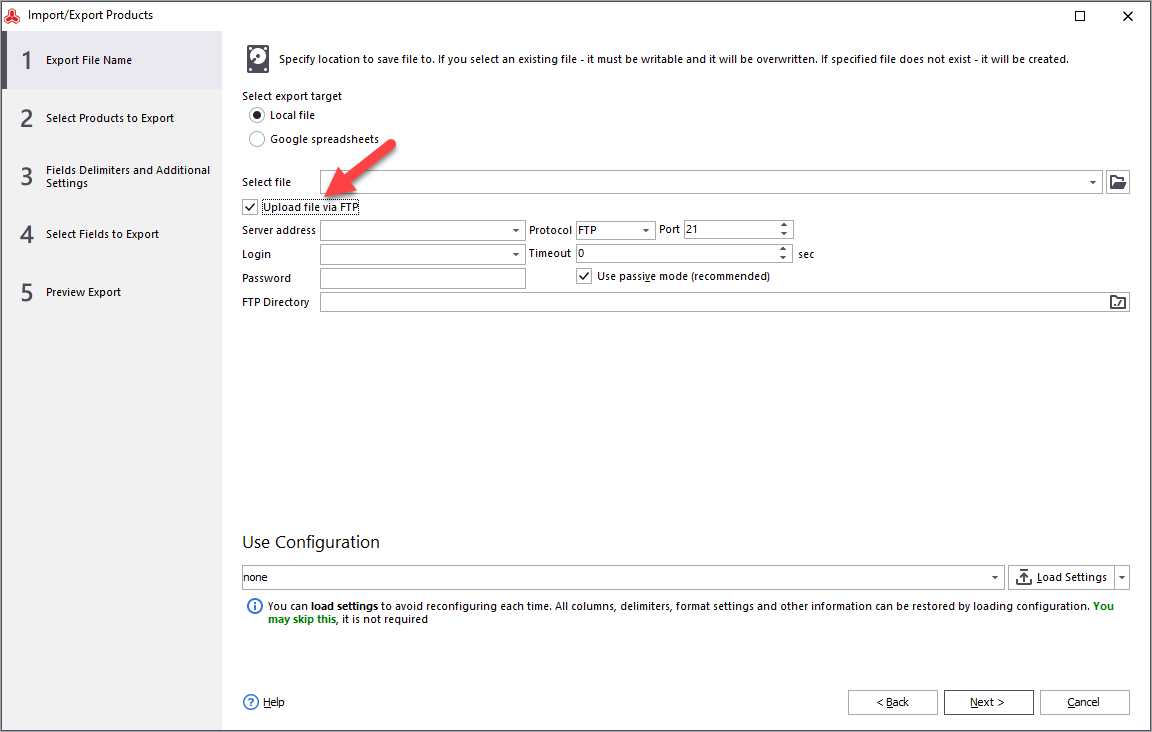 Magento Store Manager Export To Ftp